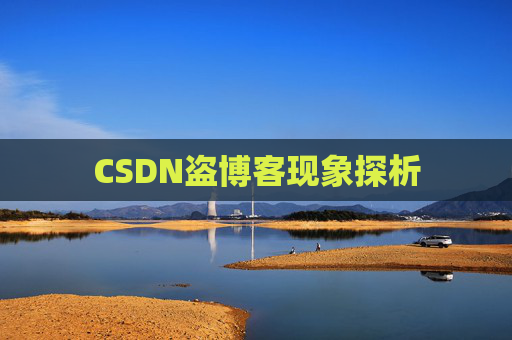 CSDN盗博客现象探析